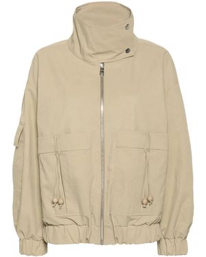 Aeron Quinto Bomberjacke Mit Stehkragen - Natur