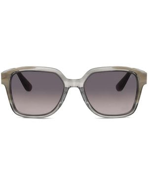 Brunello Cucinelli Bc4005S Tortoiseshell Effect Sunglasses - Gray