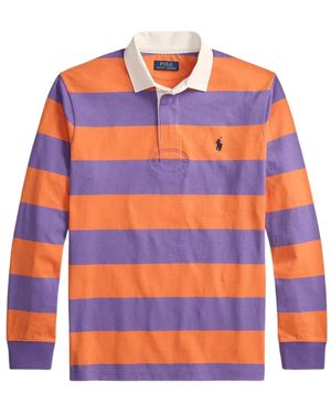 Polo Ralph Lauren Polo Rayé À Manches Longues - Orange