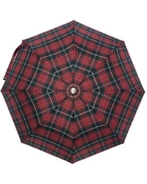 Burberry チェック傘 - レッド