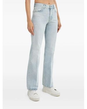 Haikure Flora Press-Crease Flared Jeans - Blue