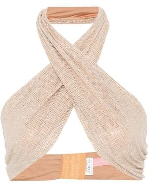 Twentyfourhaitch Crossover Top - White