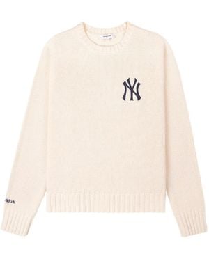 Sporty & Rich Embroidered-Logo Jumper - White