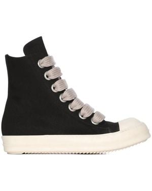 Rick Owens Jumbolace High-Top-Sneakers Aus Baumwolle - Schwarz
