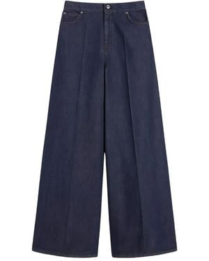 Max Mara Carmine Wide Leg Jeans - Blue