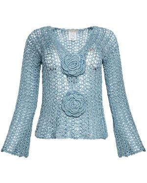 Andrea Almeida Luna Top - Blue