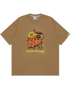 Aape By A Bathing Ape Graphic-Print T-Shirt - Brown