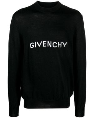 Givenchy Trui Met Geborduurd Logo - Zwart