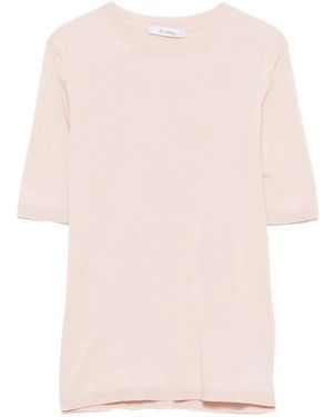 Max Mara Short-Sleeve Knit T-Shirt - Pink
