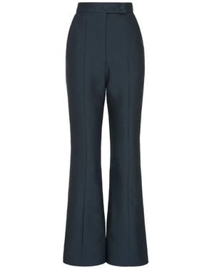 STUDIO AMELIA Pantalones Capri Lettini Acampanados - Azul