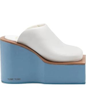 Yume Yume Pumps Platform Con Zeppa - Blu