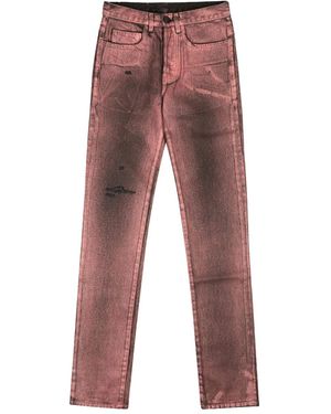Sp5der Vaqueros Metallic Wash De X Levi's - Rojo