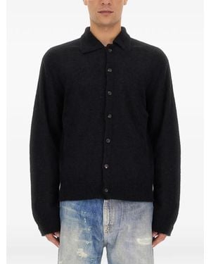 Our Legacy Button-Up Polo Shirt - Black