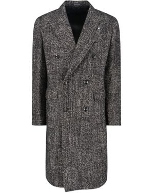 Tagliatore Virgin wool-blend coat - Grau