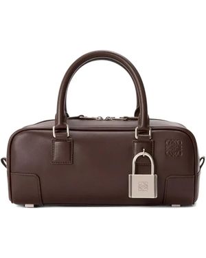 Loewe Amazona 23 Leather Tote Bag - Brown