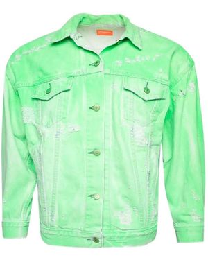 NOTSONORMAL Distressed-Efect Jacket - Green