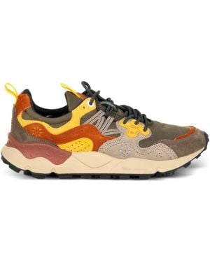 Flower Mountain Sneakers mit Blumeneinsätzen - Braun