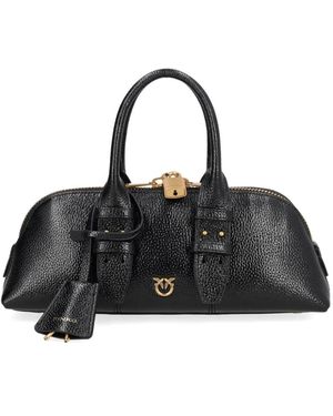Pinko Small Escape Buckle Tote Bag - Black