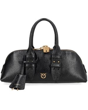 Pinko Small Escape Buckle Tote Bag - Black