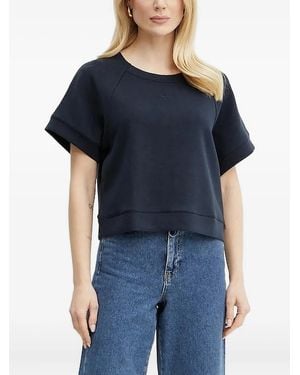 BOSS Raglan-sleeve Sweat T-shirt - Blue