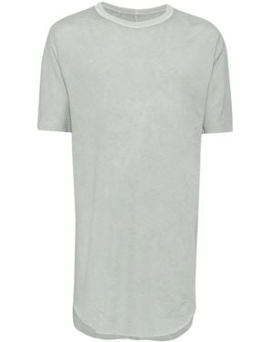 Boris Bidjan Saberi Round-Neck Short-Sleeve T-Shirt - Grey