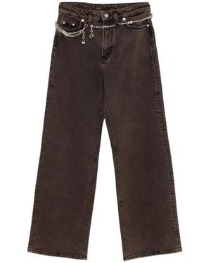 Maje Jeans Met Kettingriem - Grijs