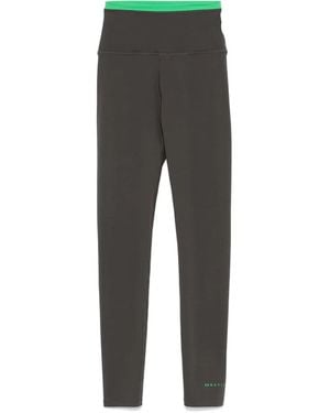 P.E Nation Contrast-Trim Leggings - Gray