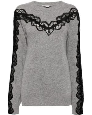 Stella McCartney Maglione Con Inserti - Grigio