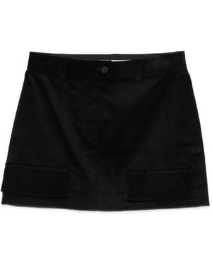 MEDEA Cotton Straight Skirt - Black