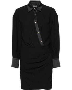 Just Cavalli Crepe Mini Dress - Black