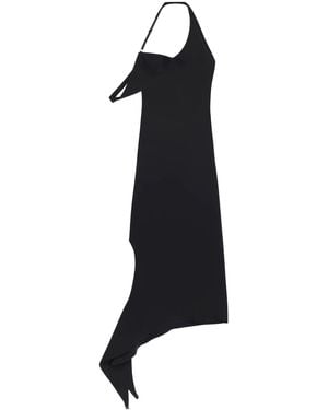 Courreges Undressed Crepe Maxi Dress - Black