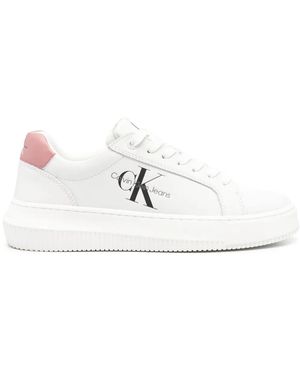Calvin Klein Sneakers Mit Logo-Print - Weiß