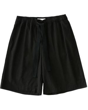 Studio Nicholson Demba Elasticated Herringbone Shorts - Black
