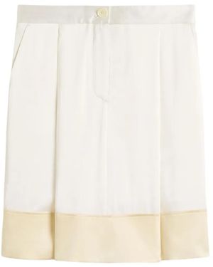 TOTEME Falda Con Diseño Colour Block - Blanco