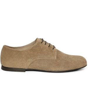 Lardini Suede Derby Shoes - Brown