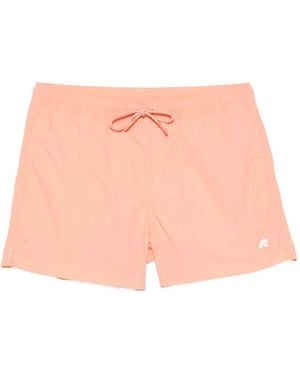 K-Way Hazel Logo-Detail Swim Shorts - Pink