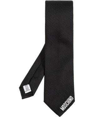 Moschino Silk Tie - Black