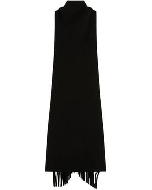 Max Mara Fringed Dress - Black