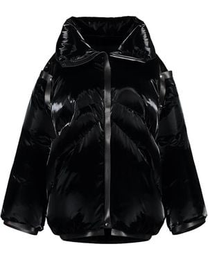 Tom Ford レザー パデッドジャケット - ブラック