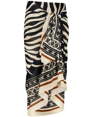 Johanna Ortiz Golden Horizon Graphic-Print Pareo - White