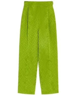 Valentino Garavani Jacquard Trousers - Green