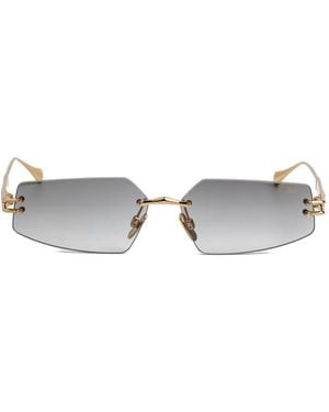 Cazal Lunettes De Soleil À Monture Rectangulaire - White