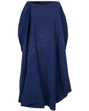Maria Calderara Robe À Effet Tâche De Peinture - Blue