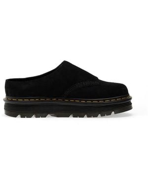 Dr. Martens Mules Zebzag Anywair En Daim - Black