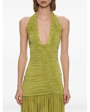 Christopher Esber Orion Ruched Maxi Dress - Green