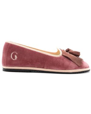 Gondolina Faloria Fringe Tassel Loafers - Pink