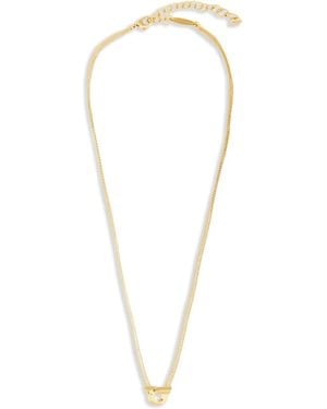 Ferragamo Gancini-Pendant Layered Necklace - White