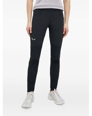 Salewa Agner Panelled-Design Performance Leggings - Blue