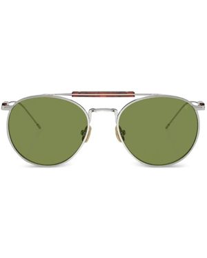 Brunello Cucinelli Round-Frame Sunglasses - Green