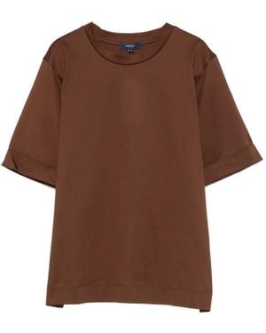 Soeur Ama Cuffed T-Shirt - Brown